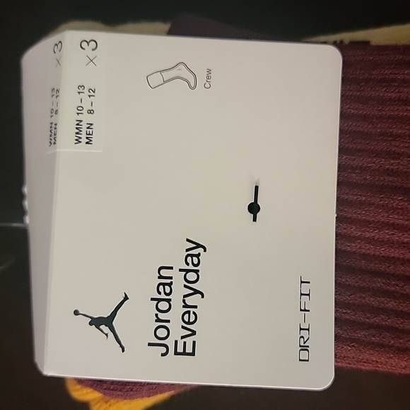 COPY - Unisex Nike Jump man Crew socks,size Men 8-12, Wmn 10-13 color rust,tan,… - Picture 2 of 7